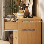 Cómoda de 8 cajones, negra/rosa/blanca/madera, individual, para dormitorio y sala de estar