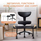 Silla de Rodillas Beige / Negra / Rosa con Ruedas – Giratoria 360°, Altura Ajustable, Un Asiento