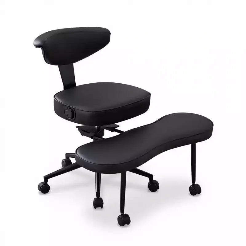Silla de Rodillas Beige / Negra / Rosa con Ruedas – Giratoria 360°, Altura Ajustable, Un Asiento