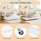 Base de cama de metal individual dorada/blanca/negra con cabecero, plataforma de listones de acero
