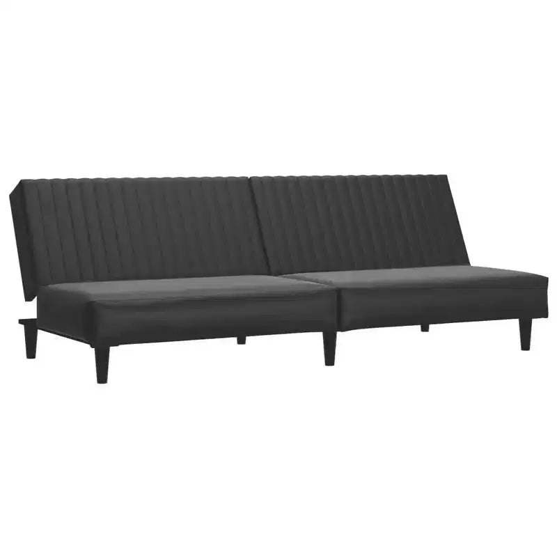 vidaXL Sofa Bed Faux leather, wood, plastic, foam 2-Seater