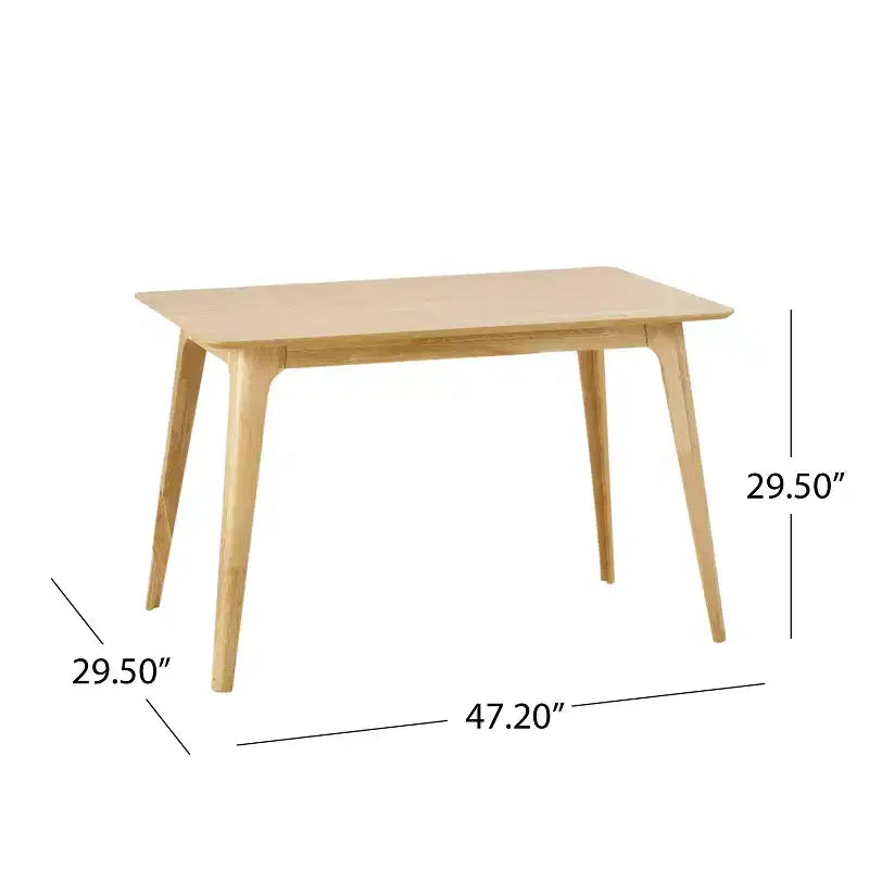 Juego de comedor rectangular de 5 piezas tapizado en gris para 4 personas