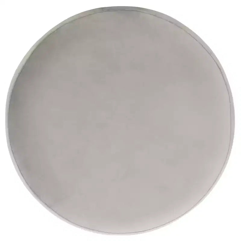 Puf redondo de terciopelo con base de latón, asiento individual — Varios colores