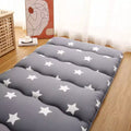 Japanese Futon Floor Mattress Full Size Foldable Tatami Sleeping Mat Thick Roll Up Floor Bed Portable Mattress for Guest Room Dorm Camping Grey
