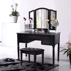 Banquetta de piano de un solo asiento, tapizada en blanco/negro, con almacenamiento