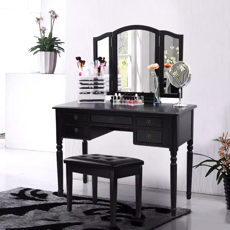 Banquetta de piano de un solo asiento, tapizada en blanco/negro, con almacenamiento