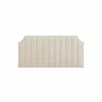 Base de cama tipo plataforma Queen tapizada en franela negra/gris claro con cabecero y piecero – Para 2 personas