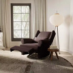 Sillón Giratorio Reclinable Color Beige / Marrón / Gris Claro, 1 Asiento