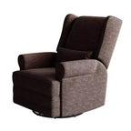 Sillón Giratorio Reclinable Color Beige / Marrón / Gris Claro, 1 Asiento
