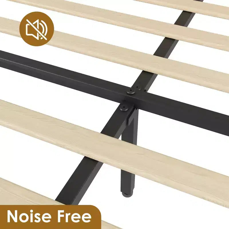 Cama de plataforma bohemia de ratán natural con 2 cajones, tamaño Full, para 2 personas