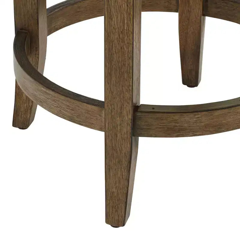 Taburete giratorio de altura de encimera, gris humo, piel sintética, 1 asiento