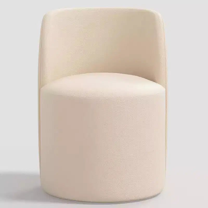 Silla de comedor sin brazos de terciopelo negro/perla/blanco/oliva/cacao, asientos para 1