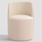Silla de comedor sin brazos de terciopelo negro/perla/blanco/oliva/cacao, asientos para 1