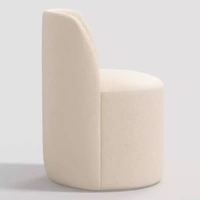 Silla de comedor sin brazos de terciopelo negro/perla/blanco/oliva/cacao, asientos para 1