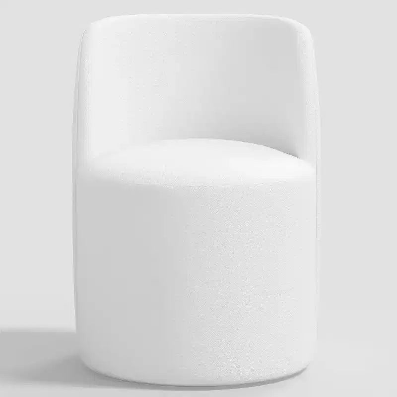 Silla de comedor sin brazos de terciopelo negro/perla/blanco/oliva/cacao, asientos para 1