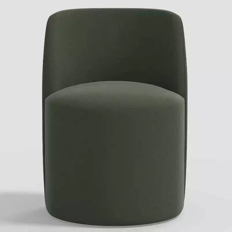 Silla de comedor sin brazos de terciopelo negro/perla/blanco/oliva/cacao, asientos para 1