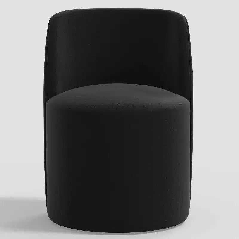 Silla de comedor sin brazos de terciopelo negro/perla/blanco/oliva/cacao, asientos para 1
