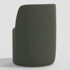 Silla de comedor sin brazos de terciopelo negro/perla/blanco/oliva/cacao, asientos para 1