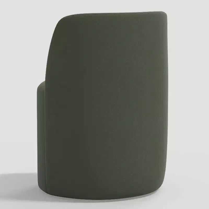 Silla de comedor sin brazos de terciopelo negro/perla/blanco/oliva/cacao, asientos para 1
