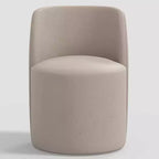 Silla de comedor sin brazos de terciopelo negro/perla/blanco/oliva/cacao, asientos para 1