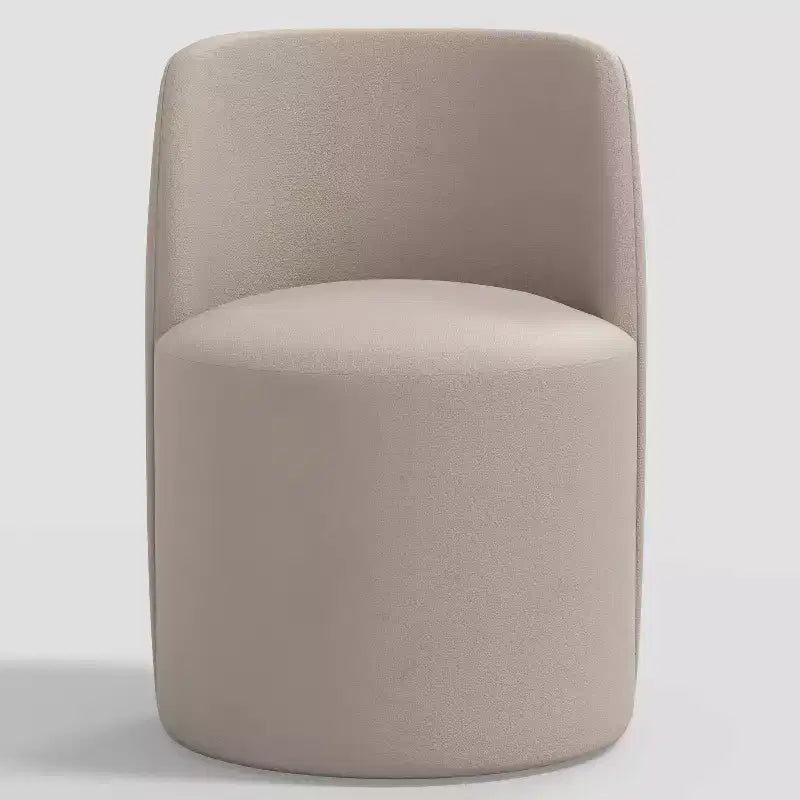 Silla de comedor sin brazos de terciopelo negro/perla/blanco/oliva/cacao, asientos para 1