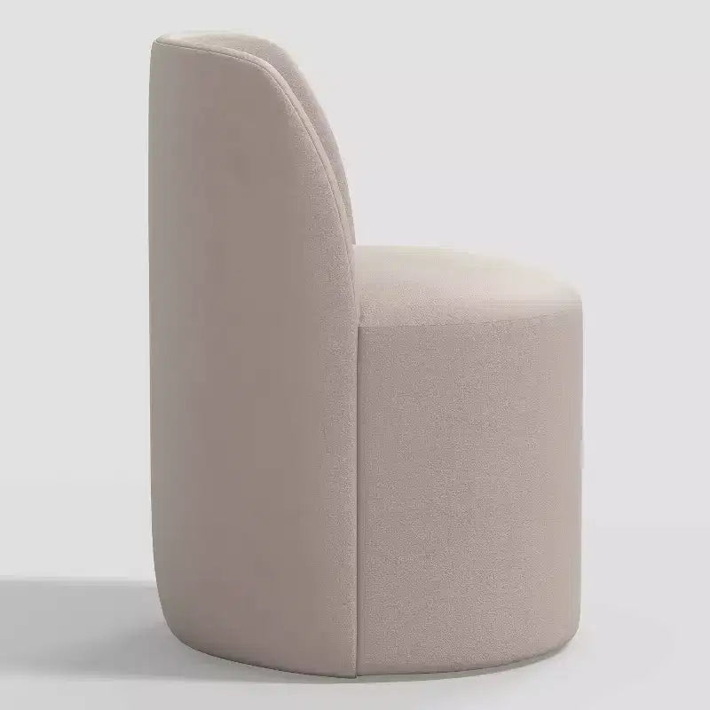 Silla de comedor sin brazos de terciopelo negro/perla/blanco/oliva/cacao, asientos para 1