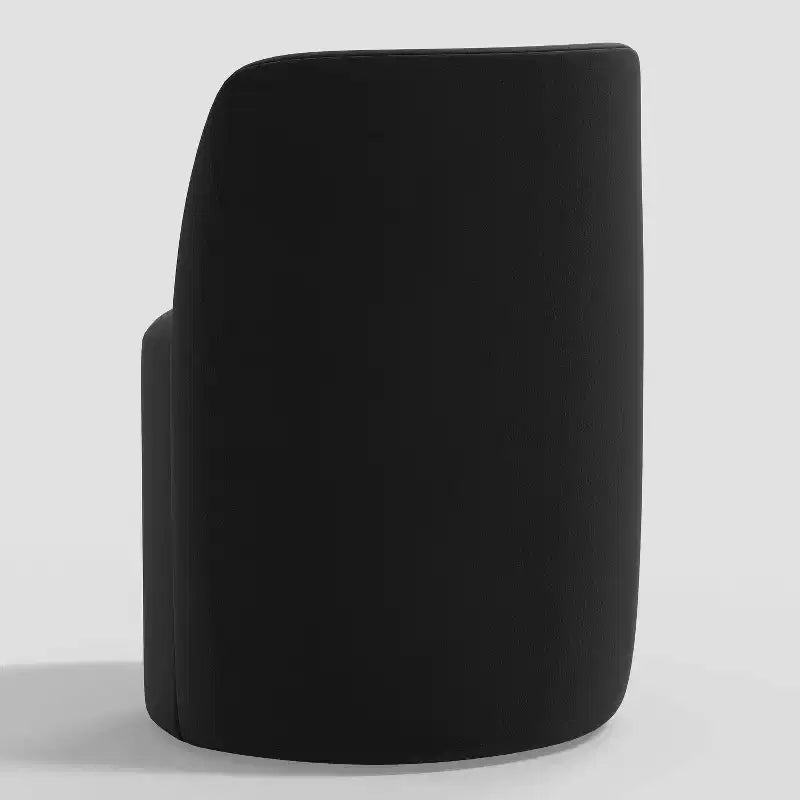 Silla de comedor sin brazos de terciopelo negro/perla/blanco/oliva/cacao, asientos para 1