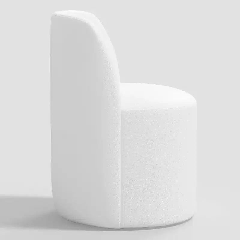 Silla de comedor sin brazos de terciopelo negro/perla/blanco/oliva/cacao, asientos para 1