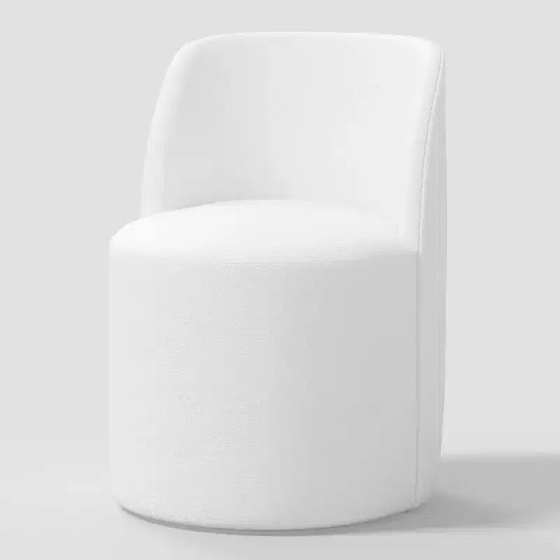 Silla de comedor sin brazos de terciopelo negro/perla/blanco/oliva/cacao, asientos para 1